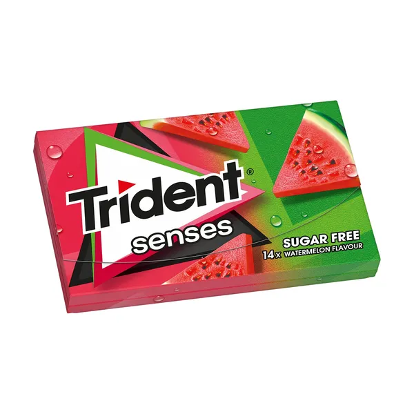 TRIDENT Senses Τσίχλες Καρπούζι Χωρίς ζάχαρη 14τεμ 27g