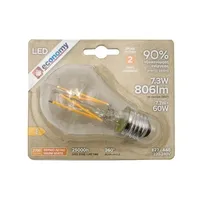 ECONOMY Λάμπα Α60 Fil 7,3W E27 2700K CL