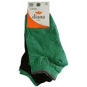 Diana Κάλτσες Γυναικείες Με Καρδούλες Πράσινο..