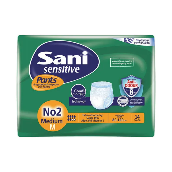 sensitive pants απορροφητικό εσώρουχο μιας χρήσης medium Νο2 14τεμ.