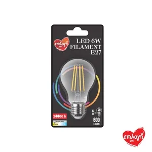 ΕΠΙΛΟΓΗ ΜΟΥ Γλόμπος Filament E27 6W 2700K 1 Τεμάχιο
