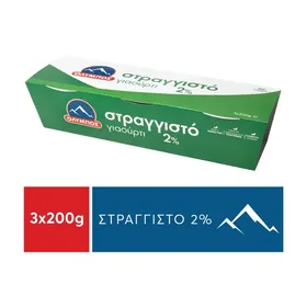 ΟΛΥΜΠΟΣ Γιαούρτι Στραγγιστό 2% 3x200g