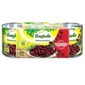 BONDUELLE ΚΟΚΚΙΝΑ ΦΑΣΟΛΙΑ 3x200g Family Pack