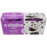 Vitaline Επιδόρπιο Γιαουρτιού Στρατσιατέλα-Μπλούμπερι 150gr (2τεμ)