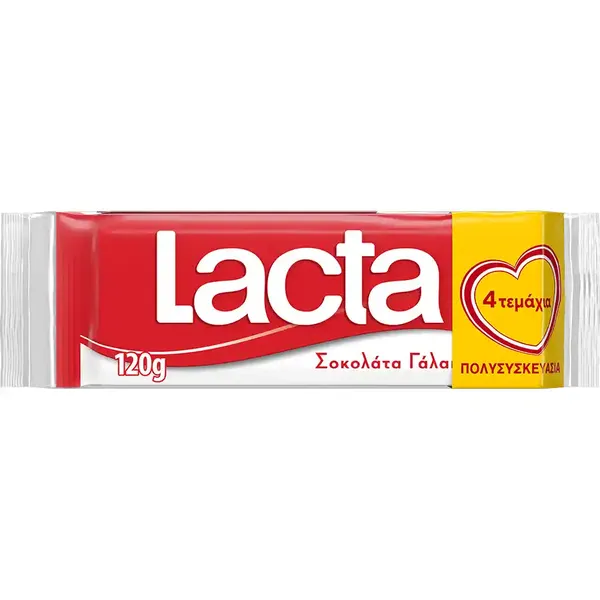 Lacta Σοκολάτα Οικογενειακή Συσκευασία  4x30γρ.