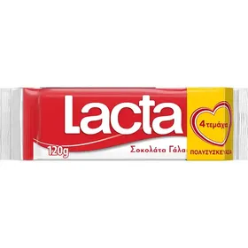 Lacta Σοκολάτα Οικογενειακή Συσκευασία  4x30γρ.