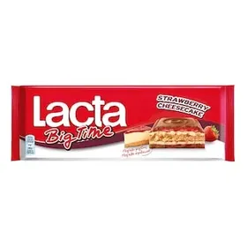 LACTA Σοκολάτα Big Time Cheesecake Φράουλα 300gr