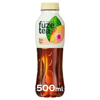 Black Ice Tea Ροδάκινο με τριαντάφυλλο χωρίς ζάχαρη Fuze 500 ml