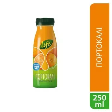 LIFE ΠΟΡΤΟΚΑΛΙ 250ML.