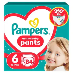Pampers Pants Πάνες Βρακάκι No6 (13-19kg.) Mega Pack 84τεμ.