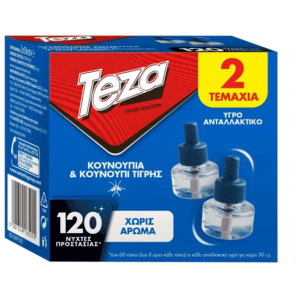 fik υγρό ανταλλακτικό 2x25ml για 120 νύχτες