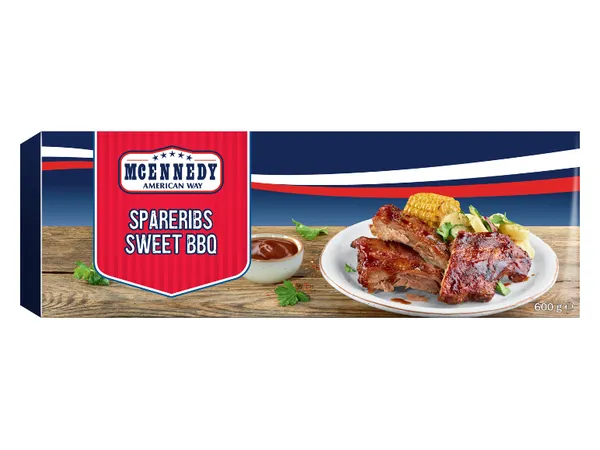 Χοιρινά ribs με γλυκιά BBQ σως