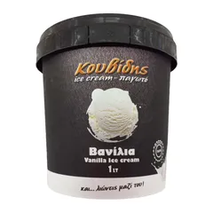 Παγωτό βανίλια ΚΟΥΒΙΔΗΣ 1lt (630-650gr)