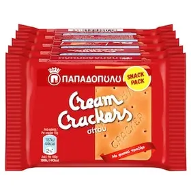 CREAM CRACKERS Κράκερς Σίτου 5x43g