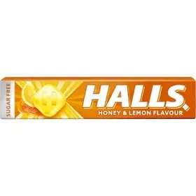 HALLS Καραμέλες με γεύση Μέλι & Λεμόνι Χωρίς ζάχαρη 32g