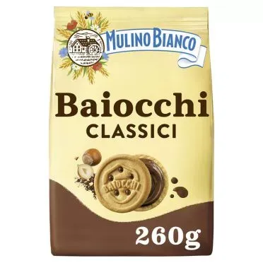 MULINO BIANCO ΜΠΙΣΚΟΤΑ BAIOCCHI CLASSICI (NOCCIOLA) 260GR