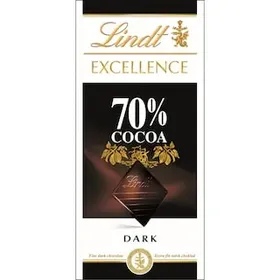 LINDT Μαύρη Σοκολάτα Excellence 70% Κακάο 100gr