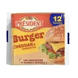 President Τυρί Cheddar Για Burger Σε Φέτες 12τεμ. 200γρ.