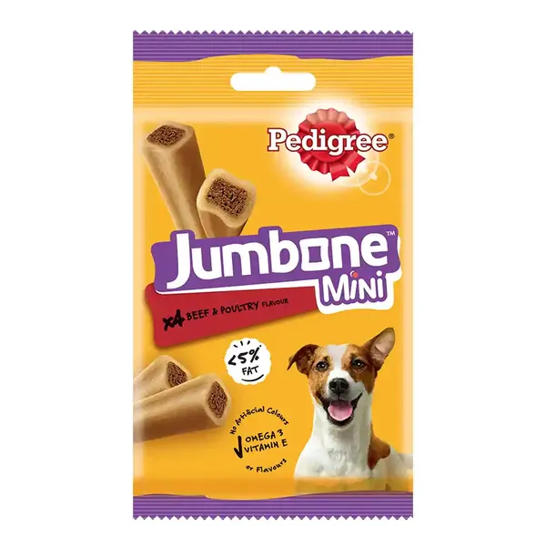 Pedigree Jumbone Sticks Small Σνακ Σκύλου Μοσχάρι & Πουλερικά 4τεμ. 160γρ.