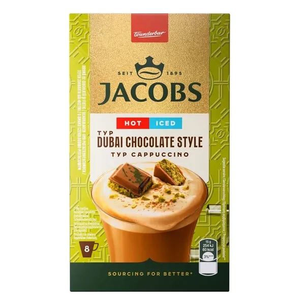 Στιγμιαίος καφές cappuccino original JACOBS 8x15.8gr