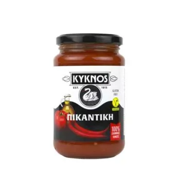 KYKNOS ΣΑΛΤΣΑ ΤΟΜΑΤΑΣ  ΠΙΚΑΝΤΙΚΗ 350g/334ml