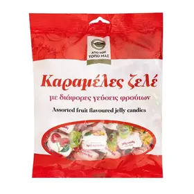 Μασούτης Από Τον Τόπο Μας Καραμέλες Ζελέ Διάφορες Γεύσεις Φρούτων 400γρ.