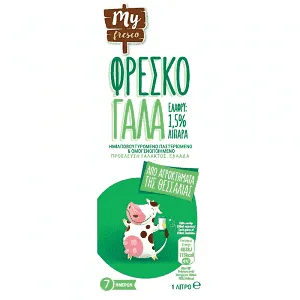 My Fresco Αγελαδινό Γάλα Ελαφρύ 1lt