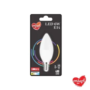 ΕΠΙΛΟΓΗ ΜΟΥ Κερί E14 6W 3000K Λάμπα Led 1 Τεμάχιο
