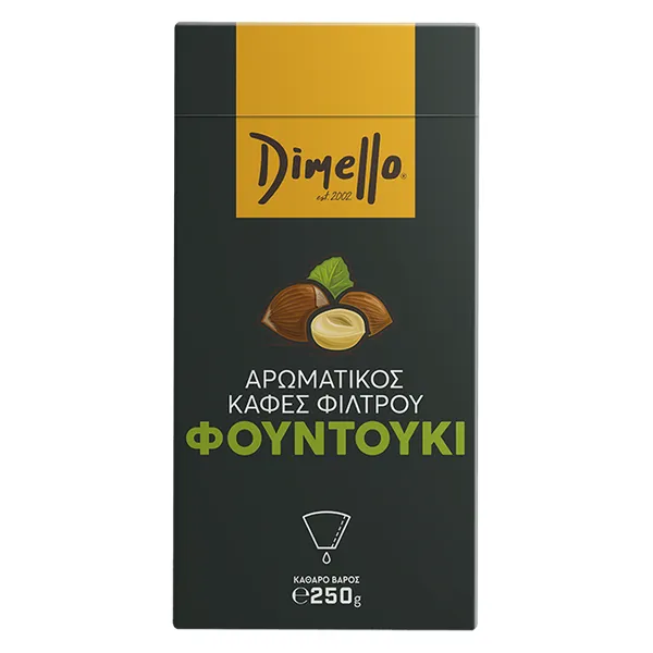 αρωματικός καφές φίλτρου φουντούκι ή καραμέλα 250γρ.
