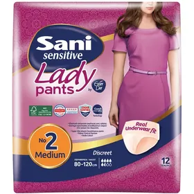 SANI Εσώρουχα Ακράτειας Lady Sensitive Pants Medium 12 Τεμάχια