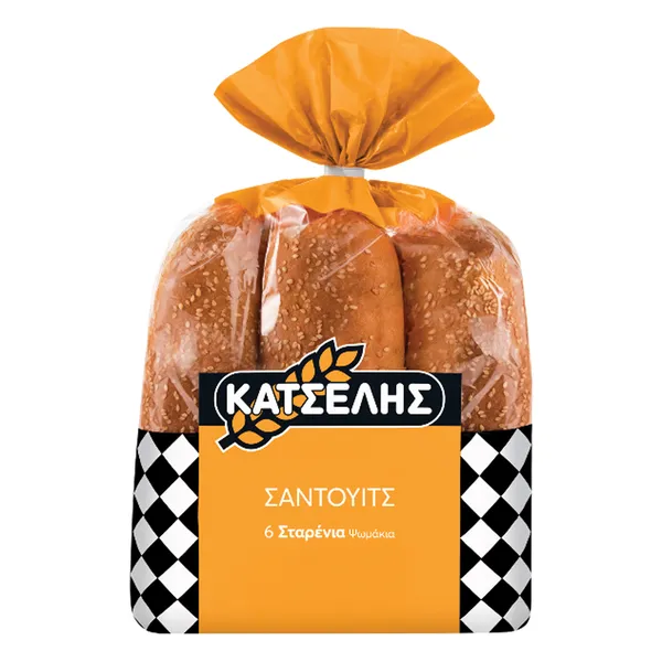 μπέργκερ ή σάντουιτς σταρένια 6 τεμαχίων