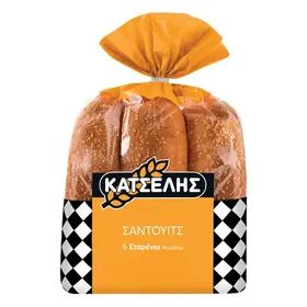 μπέργκερ ή σάντουιτς σταρένια 6 τεμαχίων