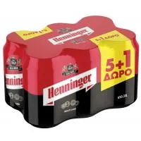 Μπύρα Κουτί Henninger 6x330 ml 5+1 Δώρο