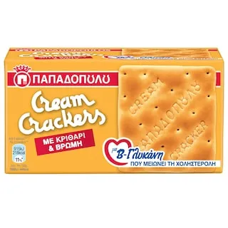 ΠΑΠΑΔΟΠΟΥΛΟΥ Κράκερς Κριθάρι & Βρώμη Β Γλυκάνη 185g