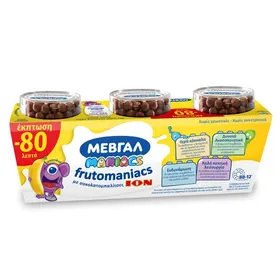Παιδικά επιδόρπια γιαουρτιού Frutomaniacs ΜΕΒΓΑΛ Maniacs 2x140gr