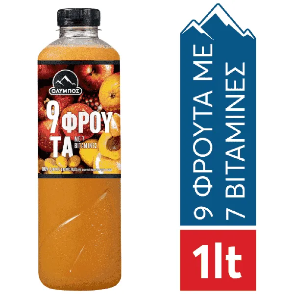 ΟΛΥΜΠΟΣ 9 Φρούτα 1L