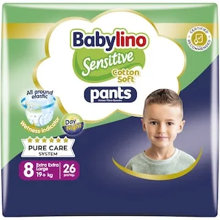 BABYLINO Πάνες Βρακάκι Sensitive Pants Νο8 26 Τεμάχια