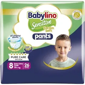BABYLINO Πάνες Βρακάκι Sensitive Pants Νο8 26 Τεμάχια