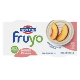 ΦΑΓΕ FRUYO 0% ΡΟΔΑΚΙΝΟ 2x150g