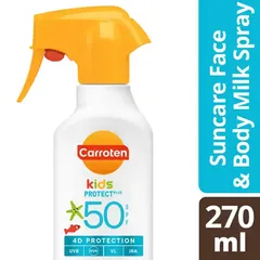 Carroten Kids Αντηλιακό Γαλάκτωμα Σπρευ Trigger SPF50 270ml