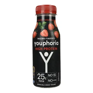 YOUPHORIA Ρόφημα Γιαουρτιού High Protein Φράουλα 250ml