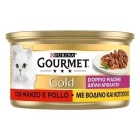 GOURMET GOLD DOUBLE PLEASURE CASSEROLE ΜΕ ΒΟΔΙΝΟ & ΚΟΤΟΠΟΥΛΟ ΣΕ ΣΑΛΤΣΑ ΝΤΟΜΑΤΑΣ 85g