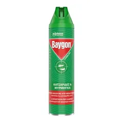 Baygon Κατσαριδοκτόνο Σπρέι Πράσινο Για Κατσαρίδες & Μυρμήγκια 400ml.