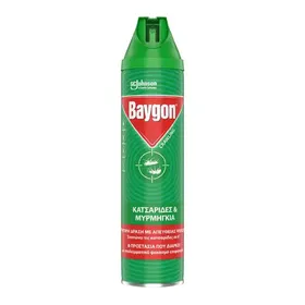 Baygon Κατσαριδοκτόνο Σπρέι Πράσινο Για Κατσαρίδες & Μυρμήγκια 400ml.