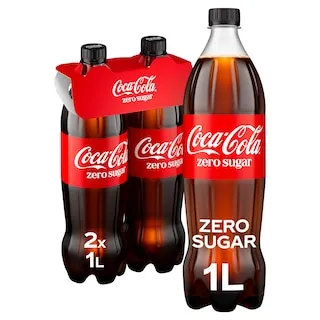 COCA COLA Αναψυκτικό Cola Zero Φιάλη 2x1lt