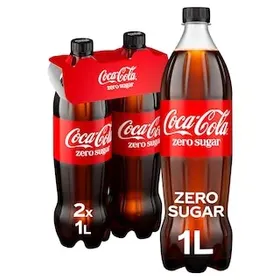 COCA COLA Αναψυκτικό Cola Zero Φιάλη 2x1lt