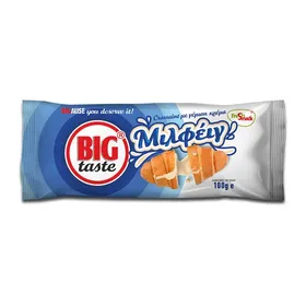 Κρουασάν με γέμιση κρέμα μιλφέιγ FRESH SNACK Big taste 100gr