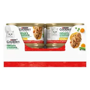 PURINA GOURMET™ Nature's Creations, Πλούσιο σε Βοδινό, γαρνιρισμένο με αρακά και καρότα