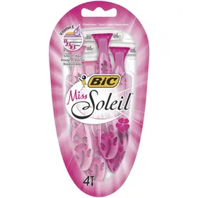 MISS SOLEIL ΞΥΡΑΦΑΚΙΑ με Βιταμίνη Ε 4τμχ / PURE LADY EASIER GLIDE Ξυραφάκια Μιας Χρήσης Αλόη 6τμχ