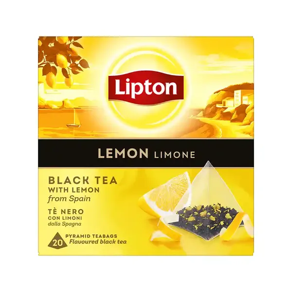 Lipton Μαύρο Τσάι Λεμόνι 20 Πυραμίδες